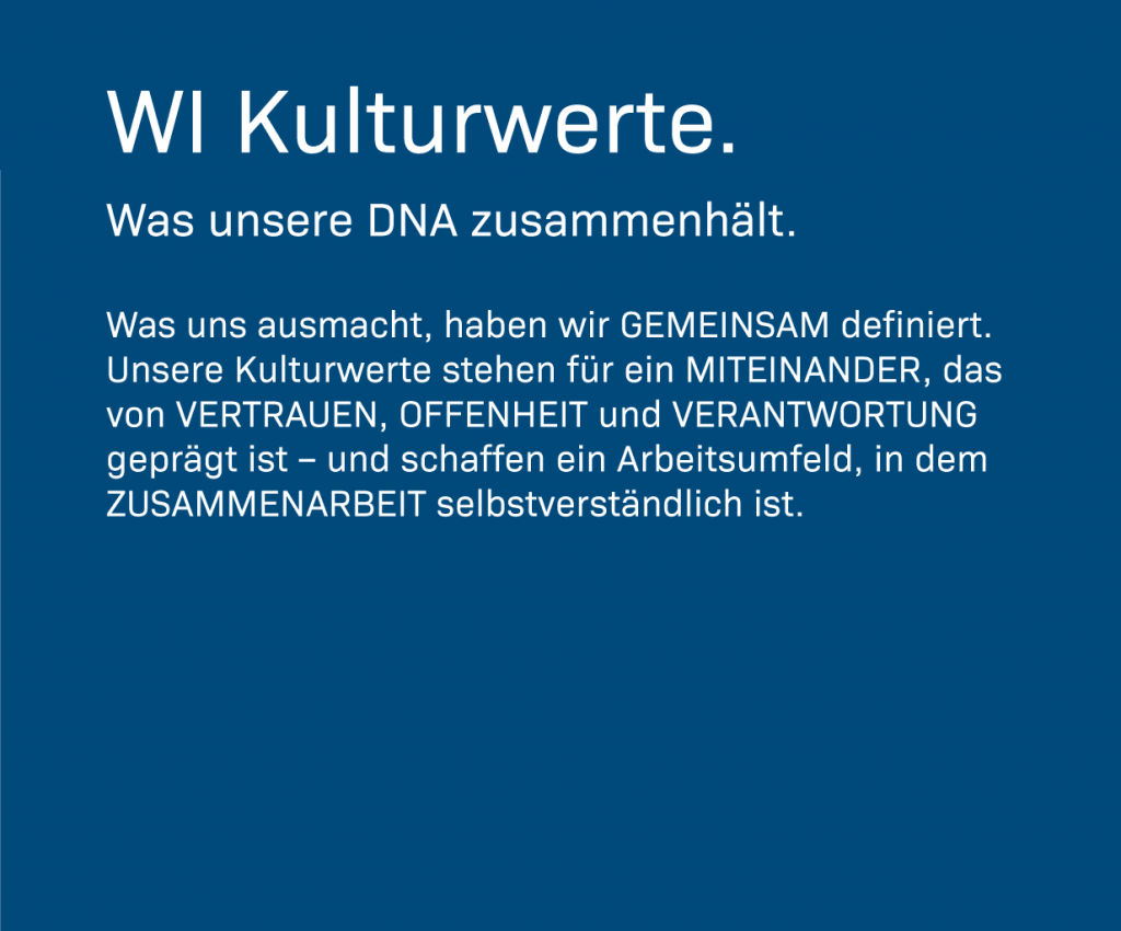 WI Kulturwerte. Was unsere DNA zusammenhält.